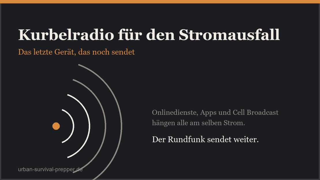 Kurbelradio für den Stromausfall: das letzte Gerät, das noch sendet
