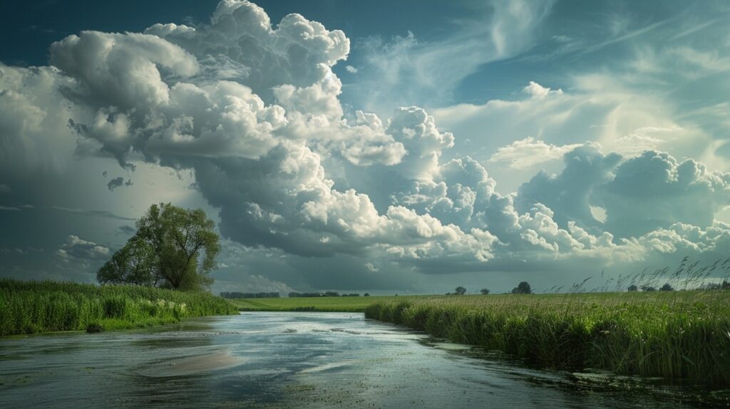 Vor dem Hochwasser